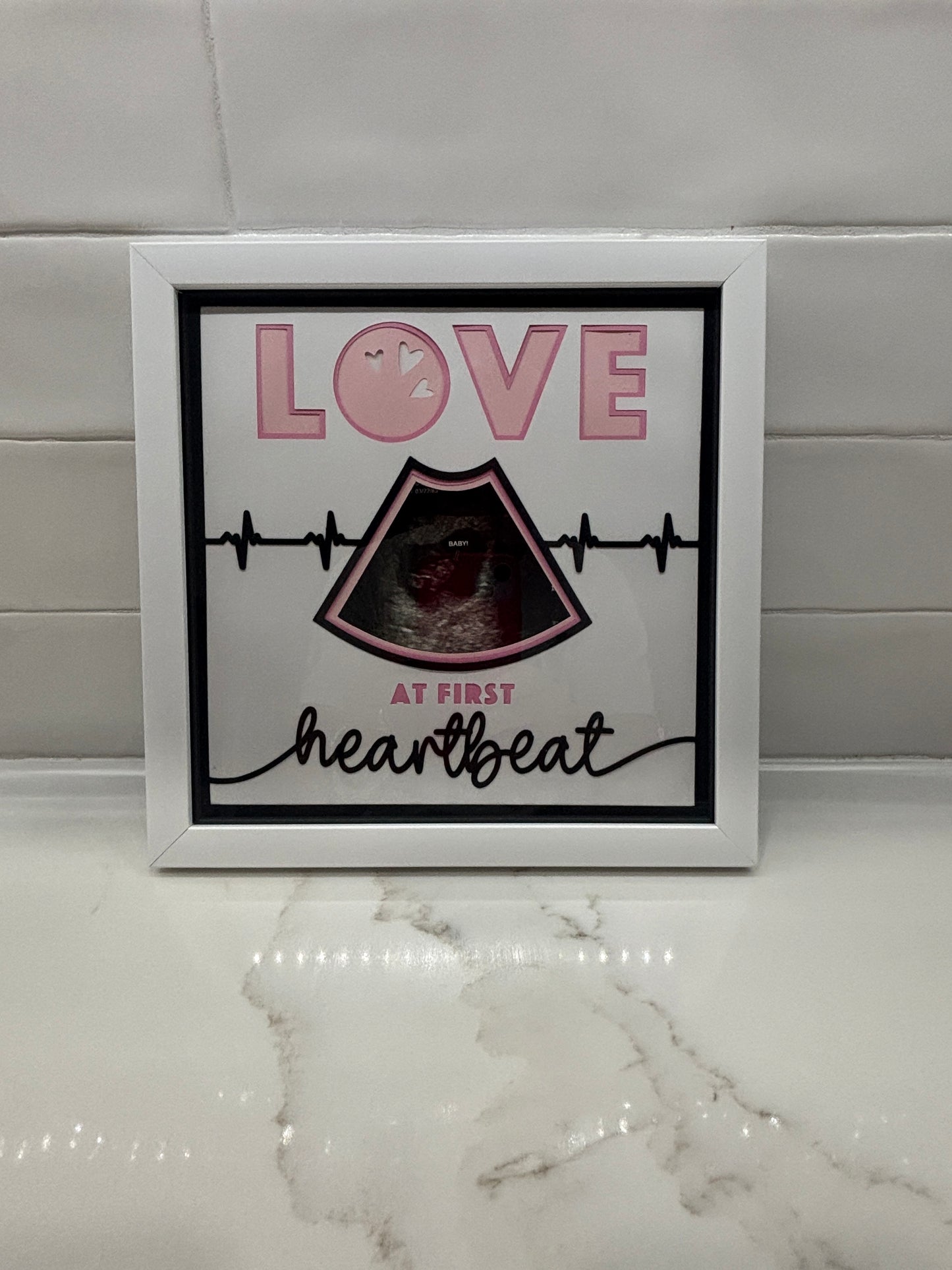 Ultrasound Picture Frame Pink