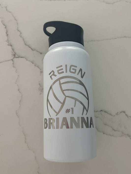 Custom Volleyball Water Bottle