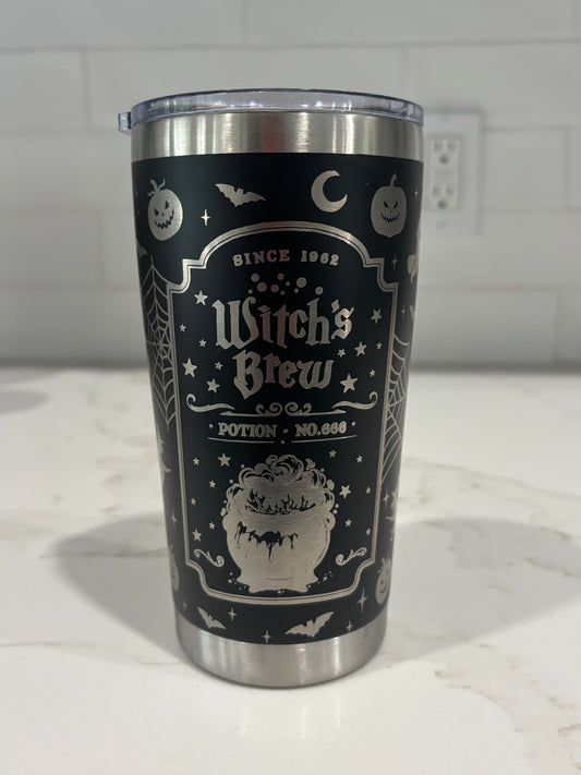 20oz Witches Brew Halloween Tumbler