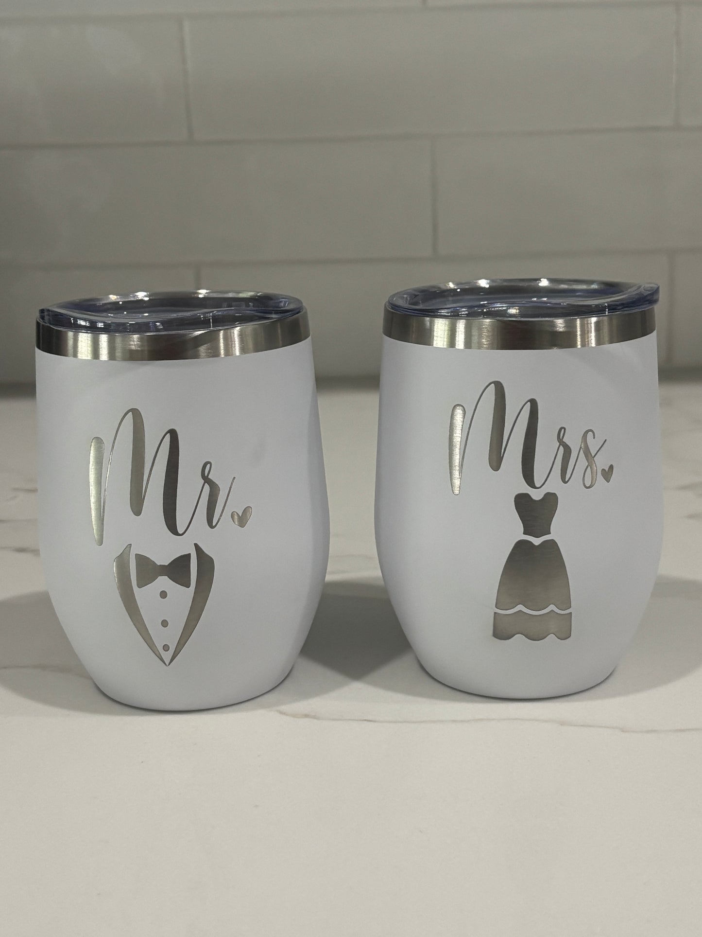 Wedding party wine tumbler