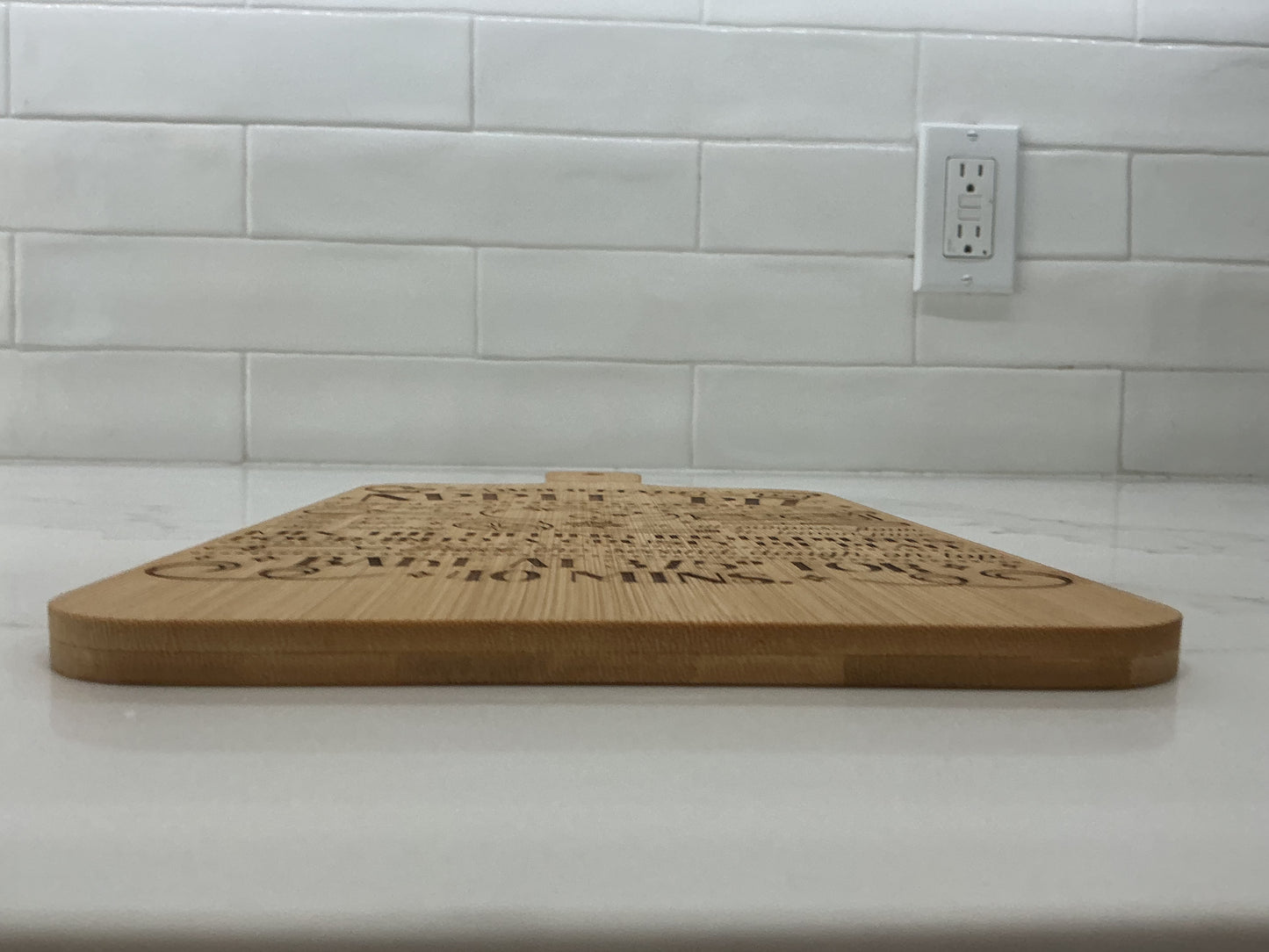 Apple pie recipe cutting board