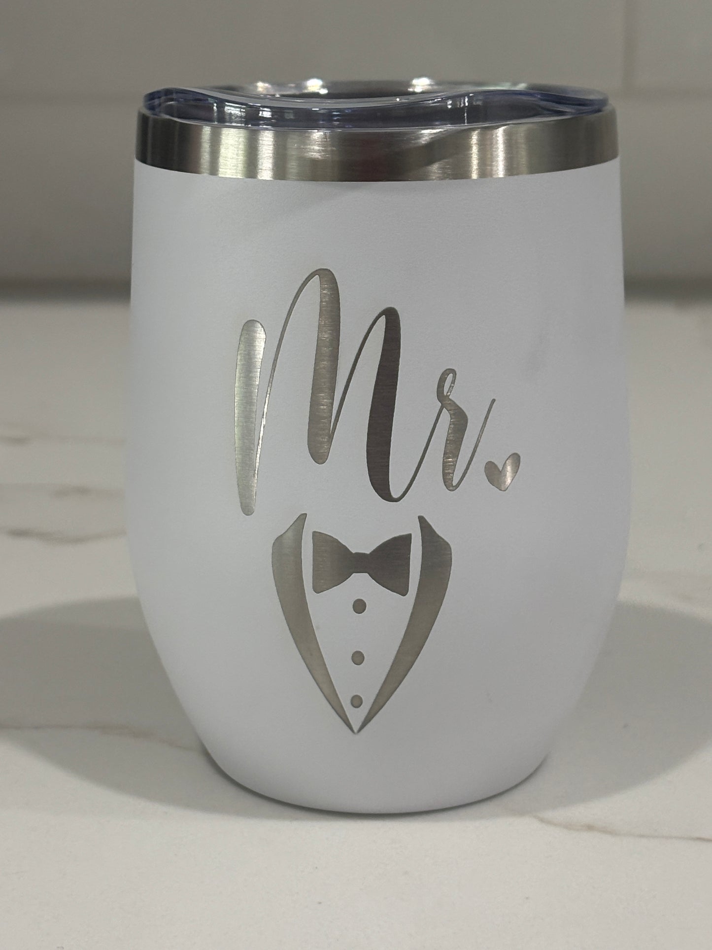 Wedding party wine tumbler