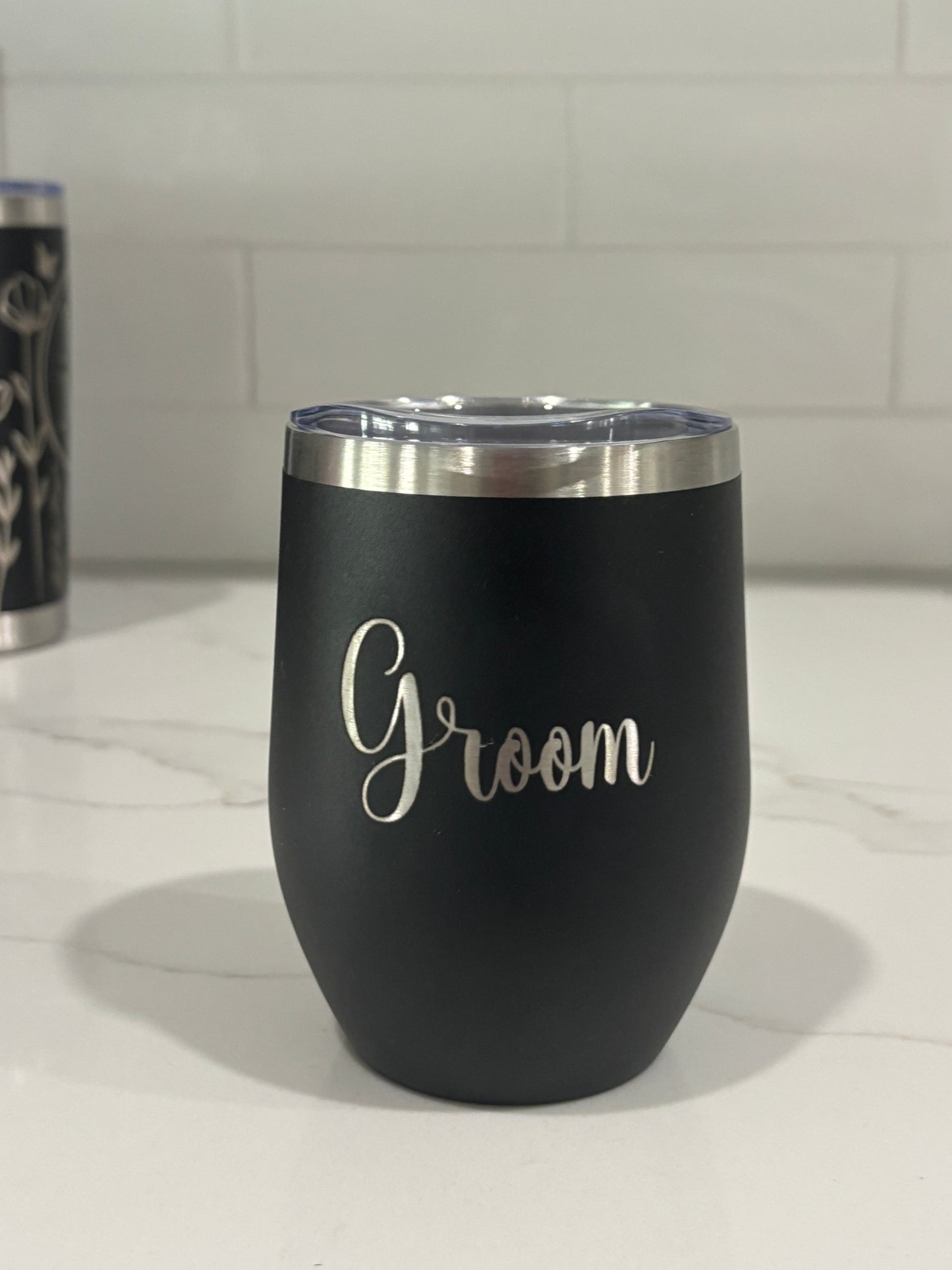 Wedding party wine tumbler