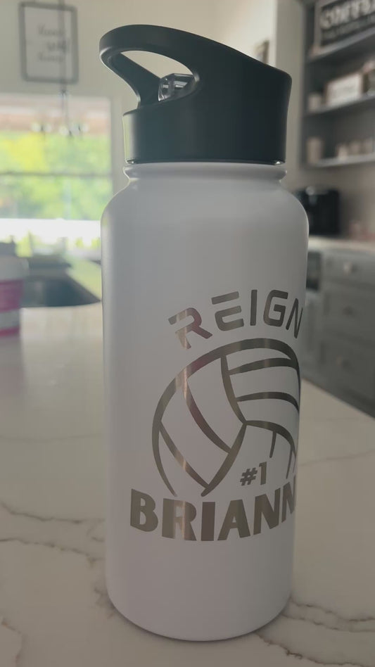 Custom Volleyball Water Bottle