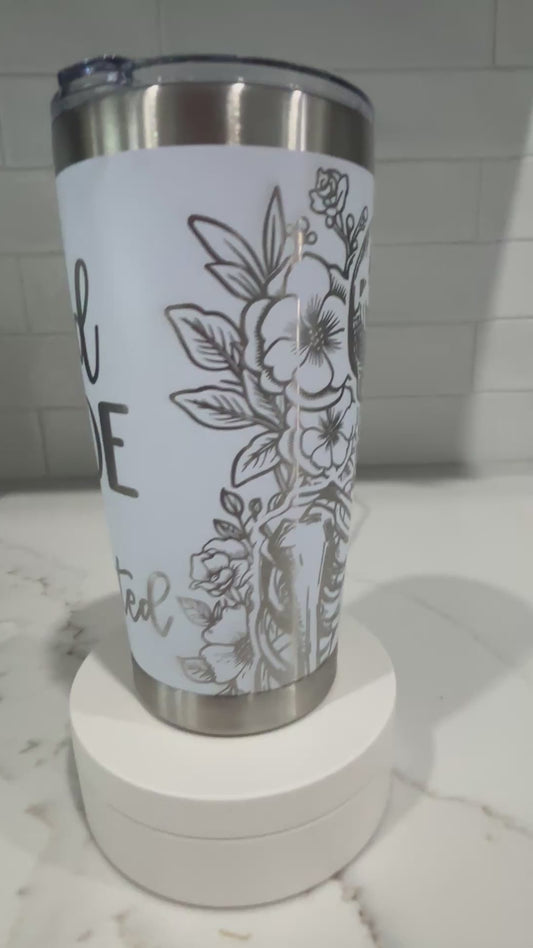 Dead on the Inside tumbler